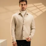 Beige Suede Effect Urban Jacket
